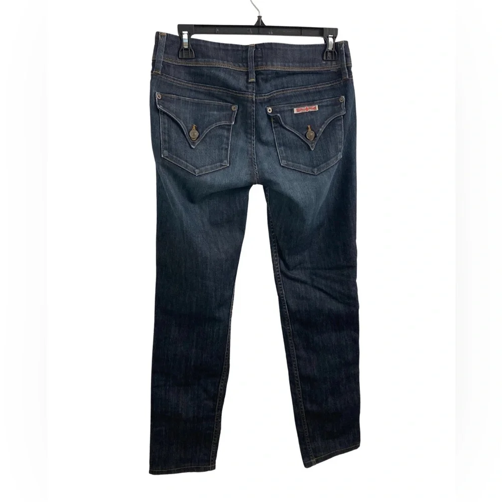 Hudson Collin Flap Skinny Dark Wash Low Rise Size 28 - Picture 3 of 11